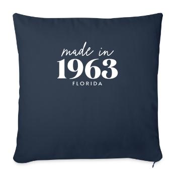 Made 1963 in Florida. Cute Birthday Party - Sofa pillowcase 17,3'' x 17,3'' (45 x 45 cm) - navy - Front