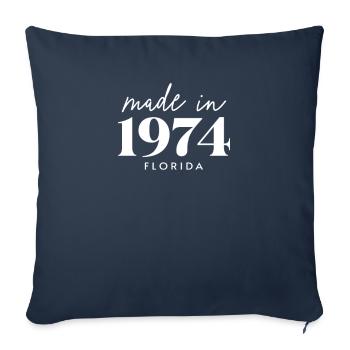 Made 1974 in Florida. Cute Birthday Party - Sofakissenbezug 45 x 45 cm - Navy - Vorne