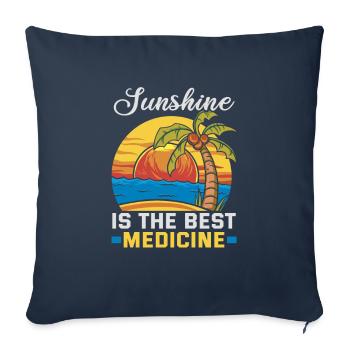 Beach holiday by the sea Design beach motif - Sofa pillowcase 17,3'' x 17,3'' (45 x 45 cm) - navy - Front