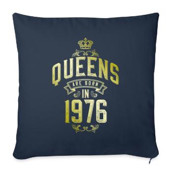 Queens born in 1976 - Sofakissenbezug 45 x 45 cm - Navy - Vorne