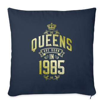 Queens born in 1985 - Sofakissenbezug 45 x 45 cm - Navy - Vorne