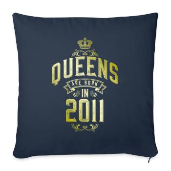 Queens born in 2011 - Sofakissenbezug 45 x 45 cm - Navy - Vorne