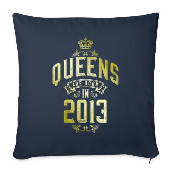 Queens born in 2013 - Sofakissenbezug 45 x 45 cm - Navy - Vorne