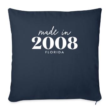 Made 2008 in Florida. Cute Birthday Party - Sofakissenbezug 45 x 45 cm - Navy - Vorne