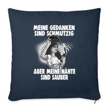 Schweißer Spruch Design für Metallbauer - Sofakissenbezug 45 x 45 cm - Navy - Vorne