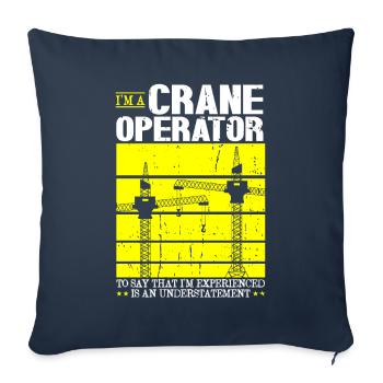 Grutier Vintage Crane Crane Crane Crane Crane - Housse de coussin décorative 45 x 45 cm - bleu marine - Devant