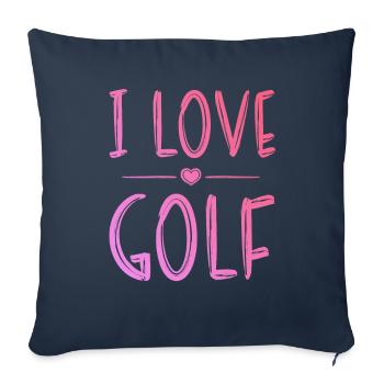Ich liebe Golf - Sofakissenbezug 45 x 45 cm - Navy - Vorne