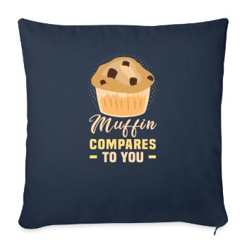 Cuisson de biscuits et de gâteaux Boulanger ou boulanger amateur - Housse de coussin décorative 45 x 45 cm - bleu marine - Devant