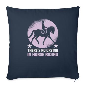 Equestrian and equestrian design for horse lovers - Sofa pillowcase 17,3'' x 17,3'' (45 x 45 cm) - navy - Front