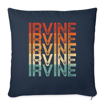Irvine Californie - Housse de coussin décorative 45 x 45 cm - bleu marine - Devant