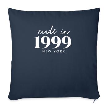 Made 1999 in New York. Cute Birthday Party - Sofa pillowcase 17,3'' x 17,3'' (45 x 45 cm) - navy - Front