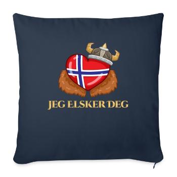 Norway Heart Norway - Sofa pillowcase 17,3'' x 17,3'' (45 x 45 cm) - navy - Front