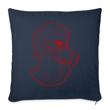 Zombiecore Aesthetic David Head Statue Soft Grun - Sofa pillowcase 17,3'' x 17,3'' (45 x 45 cm) - navy - Front