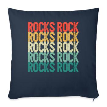 Funny Rock Hunting Geologist Rock Hunter - Sofa pillowcase 17,3'' x 17,3'' (45 x 45 cm) - navy - Front