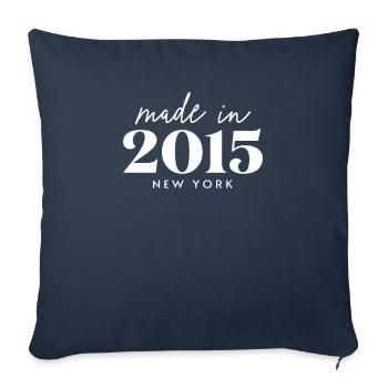 Made 2015 in New York. Cute Birthday Party - Sofakissenbezug 45 x 45 cm - Navy - Vorne