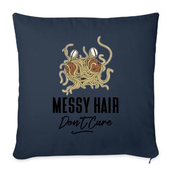 Flying Spaghetti Monster Pastafarianism Pasta - Sofa pillowcase 17,3'' x 17,3'' (45 x 45 cm) - navy - Front