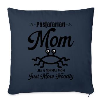 Fliegendes Spaghettimonster Pastafarianismus Pasta - Sofakissenbezug 45 x 45 cm - Navy - Vorne