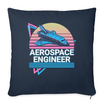Luft- und Raumfahrtingenieur Luft- und Raumfahrtte - Sofakissenbezug 45 x 45 cm - Navy - Vorne