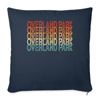 Parc Kansas Overland - Housse de coussin décorative 45 x 45 cm - bleu marine - Devant
