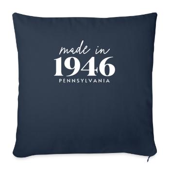 Made 1946 in Pennsylvania. Cute Birthday Party - Sofakissenbezug 45 x 45 cm - Navy - Vorne