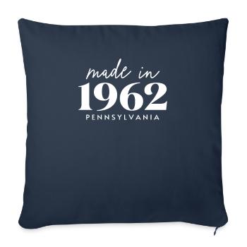 Made 1962 in Pennsylvania. Cute Birthday Party - Sofa pillowcase 17,3'' x 17,3'' (45 x 45 cm) - navy - Front
