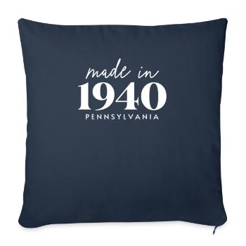 Made 1940 in Pennsylvania. Cute Birthday Party - Sofakissenbezug 45 x 45 cm - Navy - Vorne