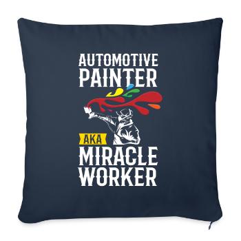 Painter Miracle Worker Lackierer - Sofa pillowcase 17,3'' x 17,3'' (45 x 45 cm) - navy - Front