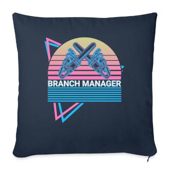 Branch Manager Lumberjack Arborist Lumberjack Ret - Sofa pillowcase 17,3'' x 17,3'' (45 x 45 cm) - navy - Front