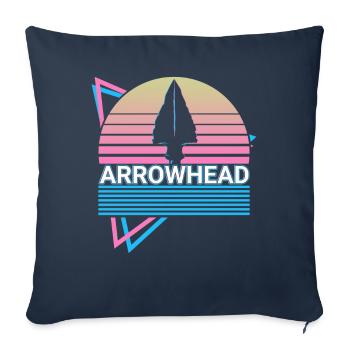 Arrowhead Retro - Sofa pillowcase 17,3'' x 17,3'' (45 x 45 cm) - navy - Front