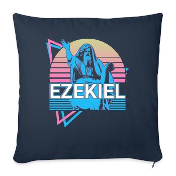 Ezekiel Hebrew Prophet Jew Jew Retro - Sofa pillowcase 17,3'' x 17,3'' (45 x 45 cm) - navy - Front