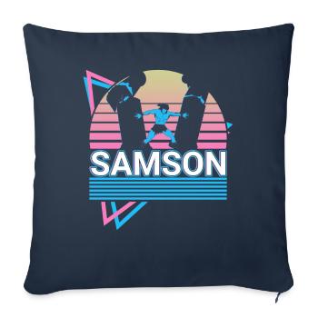 Samson Israelitischer Krieger Antike Israeliten - Sofakissenbezug 45 x 45 cm - Navy - Vorne