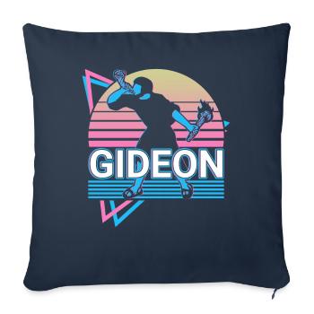 Gideon Hebrew Prophet Retro - Sofa pillowcase 17,3'' x 17,3'' (45 x 45 cm) - navy - Front
