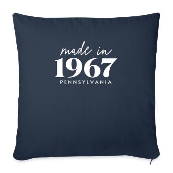 Made 1967 in Pennsylvania. Cute Birthday Party - Sofakissenbezug 45 x 45 cm - Navy - Vorne
