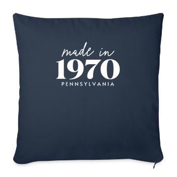 Made 1970 in Pennsylvania. Cute Birthday Party - Sofakissenbezug 45 x 45 cm - Navy - Vorne