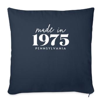 Made 1975 in Pennsylvania. Cute Birthday Party - Sofakissenbezug 45 x 45 cm - Navy - Vorne