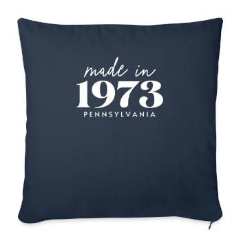 Made 1973 in Pennsylvania. Cute Birthday Party - Sofakissenbezug 45 x 45 cm - Navy - Vorne