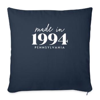 Made 1994 in Pennsylvania. Cute Birthday Party - Sofa pillowcase 17,3'' x 17,3'' (45 x 45 cm) - navy - Front