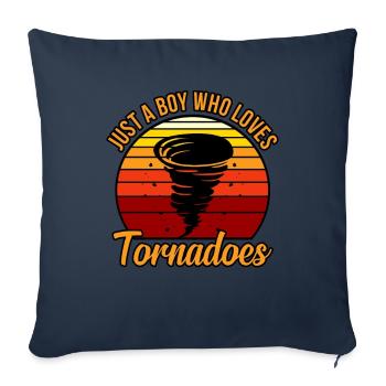 Tornade - Housse de coussin décorative 45 x 45 cm - bleu marine - Devant