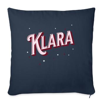 Klara Namen personalisiert - Sofakissenbezug 45 x 45 cm - Navy - Vorne
