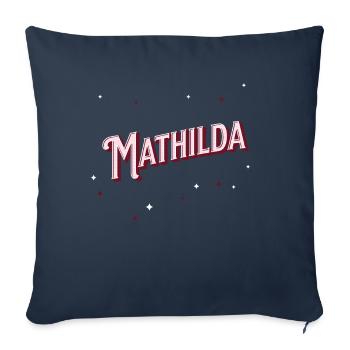 Mathilda Namen personalisiert - Sofakissenbezug 45 x 45 cm - Navy - Vorne