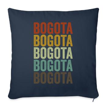 Bogota Colombia Retro Vintage - Sofa pillowcase 17,3'' x 17,3'' (45 x 45 cm) - navy - Front