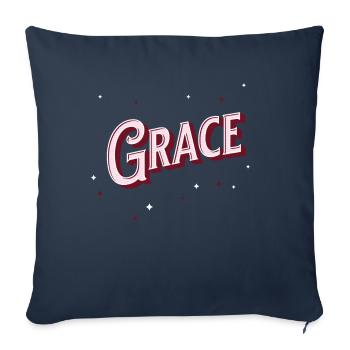 Grace Namen personalisiert - Sofakissenbezug 45 x 45 cm - Navy - Vorne