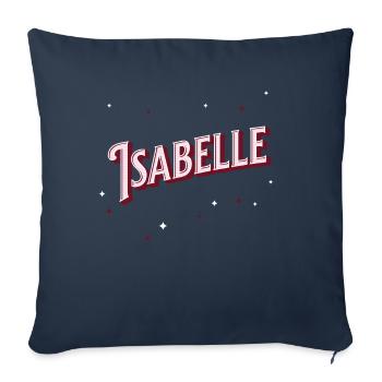 Isabelle Namen personalisiert - Sofakissenbezug 45 x 45 cm - Navy - Vorne