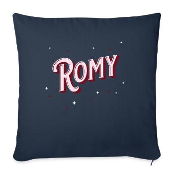 Romy name personalized - Sofa pillowcase 17,3'' x 17,3'' (45 x 45 cm) - navy - Front