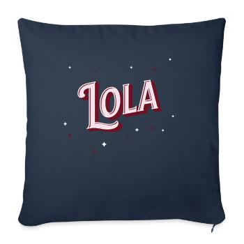 Lola Namen personalisiert - Sofakissenbezug 45 x 45 cm - Navy - Vorne