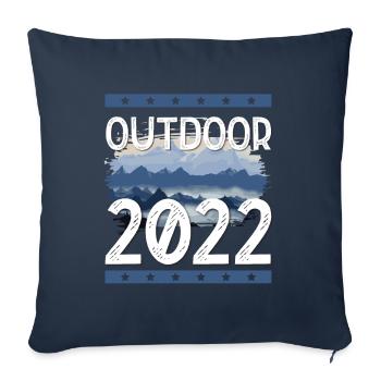 Outdoor 2022 - Sofa pillowcase 17,3'' x 17,3'' (45 x 45 cm) - navy - Front
