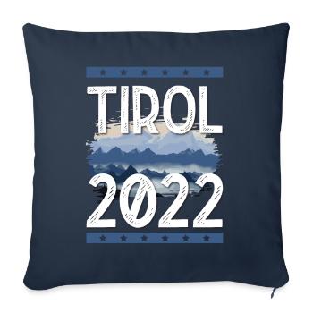 Tyrol 2022 - Housse de coussin décorative 45 x 45 cm - bleu marine - Devant