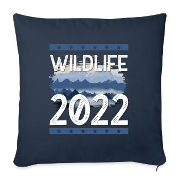 Wildlife 2022 - Sofakissenbezug 45 x 45 cm - Navy - Vorne