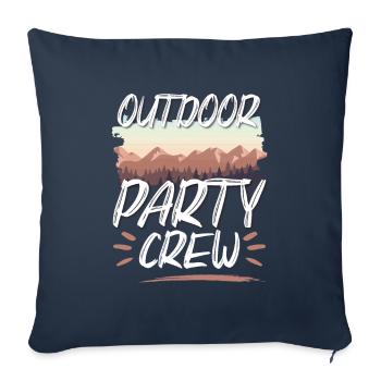Outdoor Party Crew - Sofa pillowcase 17,3'' x 17,3'' (45 x 45 cm) - navy - Front