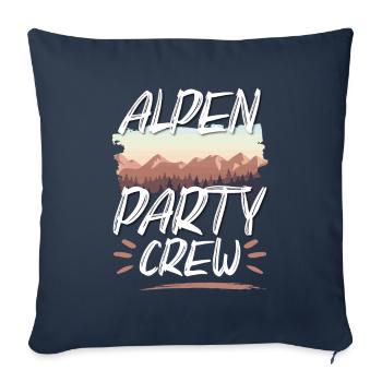 Alpen Party Crew - Sofa pillowcase 17,3'' x 17,3'' (45 x 45 cm) - navy - Front